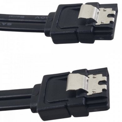 Kit 2x cabo SATA3 6GBs original ASUS 40cm com trava