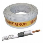 Megatron Cabo Coaxial RG-59 75Ohms 47% - branco - 10 