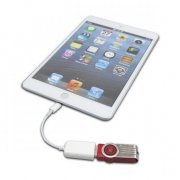 Cabo USB OTG para Conector 8 Pinos Apple Conecte seu Pen Drive ao seu dispositivo Apple iPad ou iPhone 5