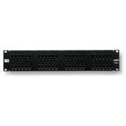 Patch Panel AMP 48 Portas SL  CAT5e T568A/B 8W8P Descarregados (Acompanha Keystone)