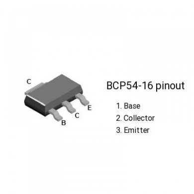 15060241-001 10x Transistor BCP54 NPN 45V 1A SOT223-3