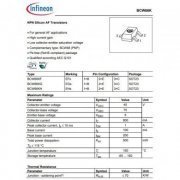 20x Transistor BCW66KG BCW66KGE6327 NPN 45V 0.8A 170MHz 500mW SOT-23-3 (marcação no componente: EG S 6D)