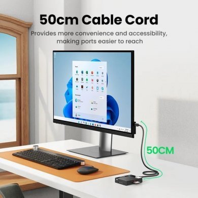 15306 Ugreen HUB 4 em 1 para USB Tipo-C 5Gbps