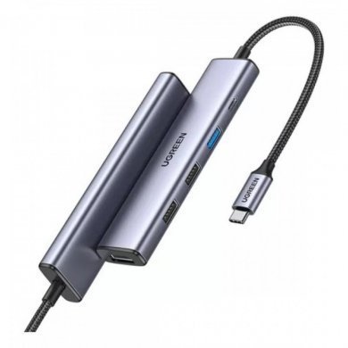 15495 Ugreen Hub USB-C 5 em 1 1x USB 3.0 1x HDMI 4K 30Hz