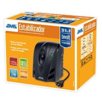 15963 Estabilizador SMS 300VA Bivolt 115/220V