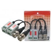 Video BALUN Passivo para Camera CFTV com Rabicho, Alcance de até 600mts