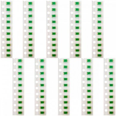 Led verde SMD 1206 2V 20mA (kit 100 unidades)