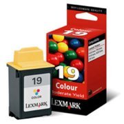 Cartucho de Tinta Lexmark 19 Color, Rendimento Aprox. de 137 Páginas, 7.5ml