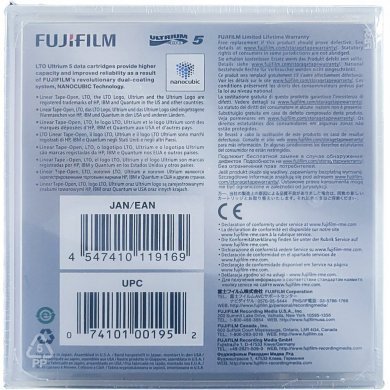 16008030 Fujifilm Fita de Dados LTO-5 Ultrium 1.5TB/3.0TB