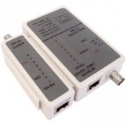 Testador de Cabos RJ45 SpeedLan UTP / Coaxial, Design compacto e de fácil utilização, Possui um LED por par de