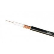Cabo Coaxial KMP RF-75 (0,4X2,5) 75Ohms (Trança simples) Preto