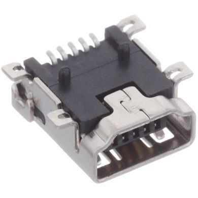 1734327-2 25x conector mini USB A 2.0 5 pinos femea SMD