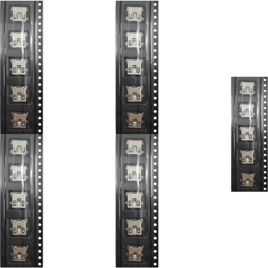 1734327-2 25x conector mini USB A 2.0 5 pinos femea SMD