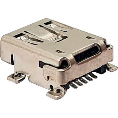 1734327-2 25x conector mini USB A 2.0 5 pinos femea SMD