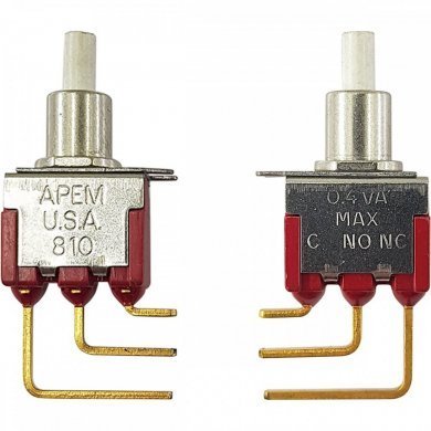 18235 Kit 5x botão de pressão APEM SPDT 3T ON/ON