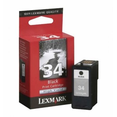 18C0034 Cartucho de Tinta Lexmark 34 Preto