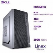 SKUL Computador Business B500 Intel I5 3470 3.2Ghz 4GB DDR3 SSD 128GB HDMI/VGA Fonte 200W Linux Ubuntu