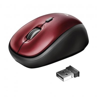 19522-11 Trust Mouse YVI 2.4GHz Sem fio Vermelho