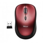 Trust Mouse YVI 2.4GHz Sem fio Vermelho 1600 DPI rece