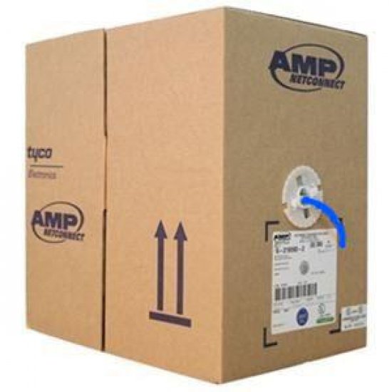 1989115-6 Cabo de Rede AMP CAT6 305m Azul