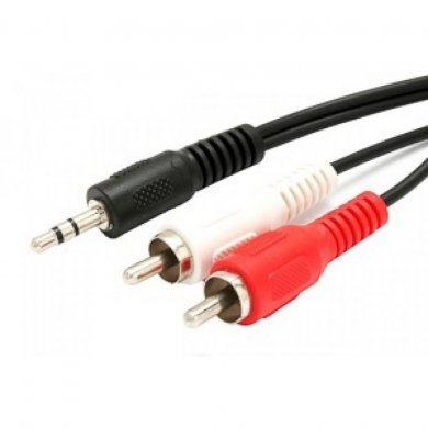 1.1.193 TBLACK Cabo de Video P2 para 2 RCA 1.5 Metros