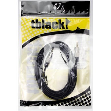 TBLACK Cabo 2x P2 Estereo Niquelado 3 m etros azul