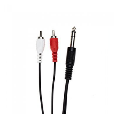 1.1.250 TBLACK Plug P10 x 2x RCA 2 metros