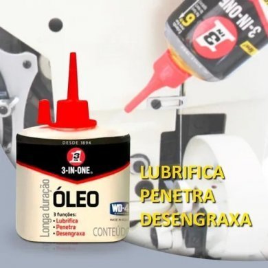 WD-40 Óleo lubrificante 3 em 1 multiuso 30ml
