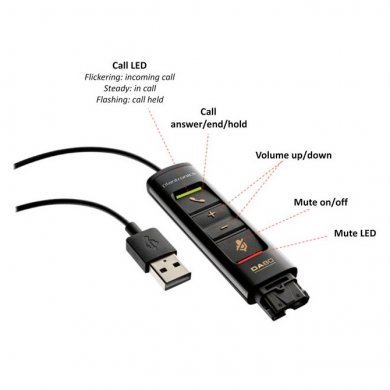 201852-01 Plantronics Adaptador Digital USB DA80