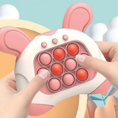 Pop-It brinquedo eletrônico anti-estresse rosa