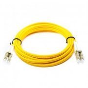 Furukawa Cordão Duplex Multimodo LC/LC 5M om2 2 fibras 50/125 LC para LC polimento UPC COG, cor amarelo 5 metros