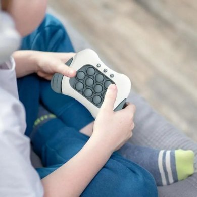 Pop-It brinquedo eletrônico anti-estresse azul