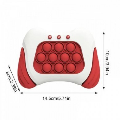 Pop-It brinquedo eletrônico anti-estresse vermelho