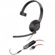 Plantronics Headset Blackwire C5210 USB-A Monoauricular, Blackwire 5200 Model 5210 USB A