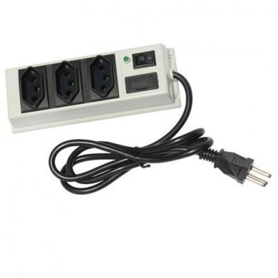 Duallux Filtro de Linha 3 Tomadas com chave L/D