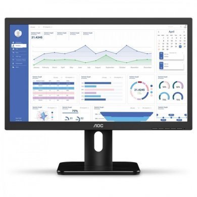 20E1H AOC Monitor 19.5 Polegadas LED HD+ 60Hz VGA/HDMI