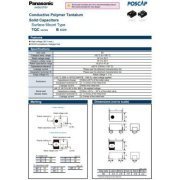 25x Capacitor de Polimero de Tantolo 100uf 20V SMD TQC D3L 7.3 x 4.3 x 2.8mm