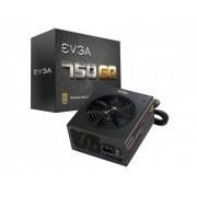 FONTE EVGA 750W ATX 12V 80PLUS GOLD PFC Ativo Eficiência 90-92% Bivolt Automatico (Sem Cabo de Força)