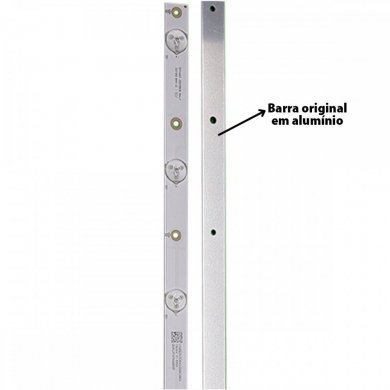 210BZ07D04333BC00S Kit 3x Barra LED original aluminio TV AOC e Philips