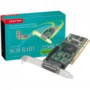 Controladora SCSI RAID 2 Canais, Adaptec 2230SLP KIT Conectores: 2x Int. 68, 2x Ext. 68 VHDCI, 2 Canais RAID SCSI 0,1, 0/1, 5, 0/5, JBOD, Taxa de Transf