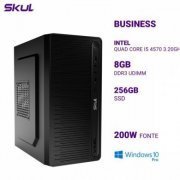 SKUL Computador Business B500 Intel I5 4570 3.2Ghz 8GB DDR3 SSD 256GB HDMI/VGA Fonte 200W Windows 10 PRO