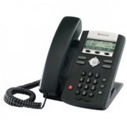 Telefone IP Polycom Soundpoint IP331 Viva voz Full Duplex 2 linhas SIP e 2 portas 10/100Mbps