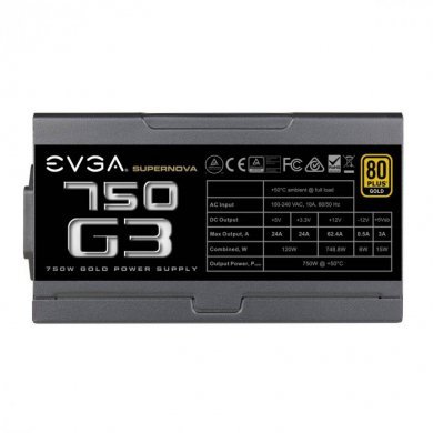 220-G3-0750-X1 EVGA Fonte 750w G3 80 Plus Gold Modular
