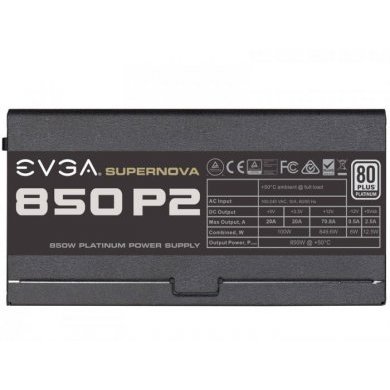 220-P2-0850-X0 Fonte EVGA 850W Platinum 80 Plus