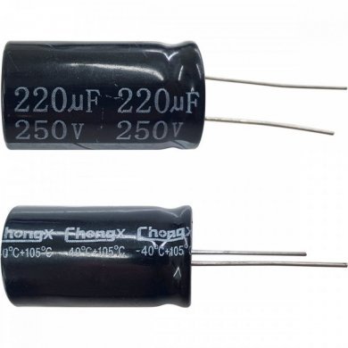 220UF-250V-105-CHANG-100X Kit 100 capacitor eletrolitico 220uf 250V 18x31.5mm