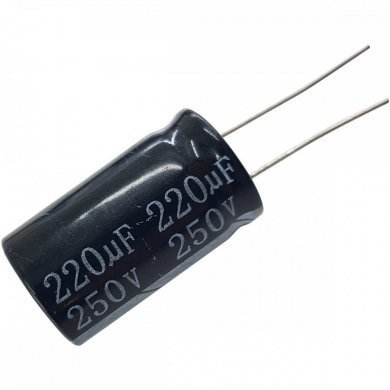 Kit 25x capacitor eletrolitico 220uf 250V 18x31.5mm