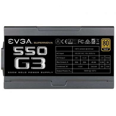 EVGA Fonte 550W G3 80 Plus Gold Modular