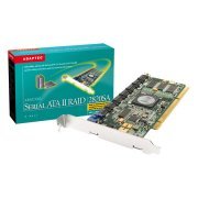 Controladora RAID SATAII 8 Canais, Adaptec 2820SA SGL,  PCI-X 64-bit/133 MHz host interface (3.3 volts only), 