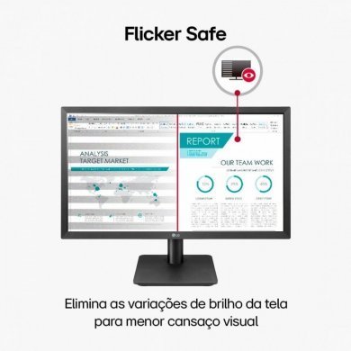22MP410-B LG Monitor 21.5 Polegadas LED Full HD Tela VA 75Hz