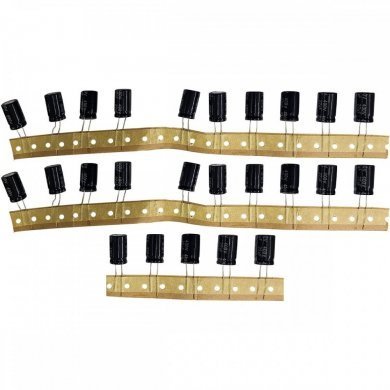 kit 25x capacitor eletrolitico 22uf 400V 12x21mm